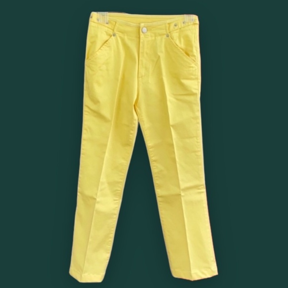 Ittierre GF Gianfranco Ferre yellow pants jeans Made in Italy